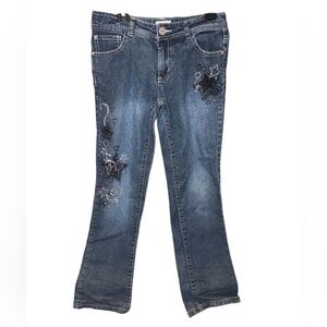 Girls SHEIN fluffy fleecy shades of blue and white floral top. SUPER SOFT!